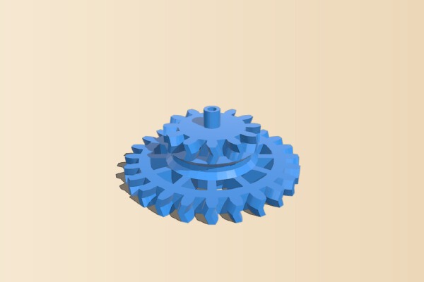 Flanged Drums for Clockwork Gears | 3d print model