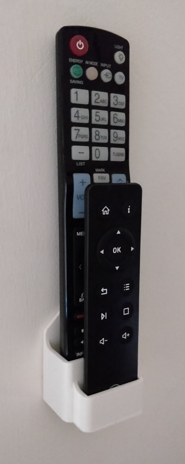 Mountable TV Remote Holder Combo