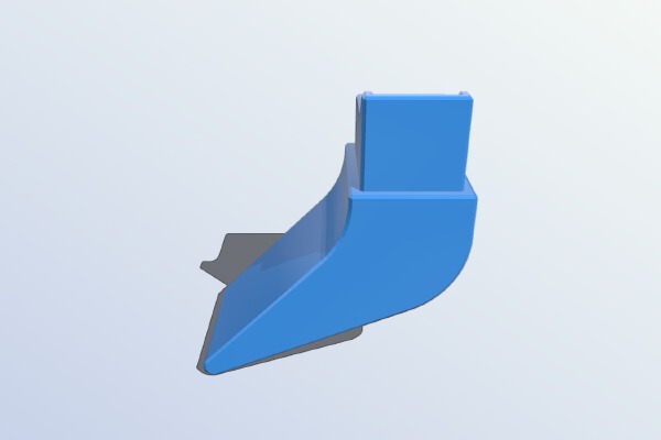Almost stock fan duct for Anet A8 layer fan | 3d print model