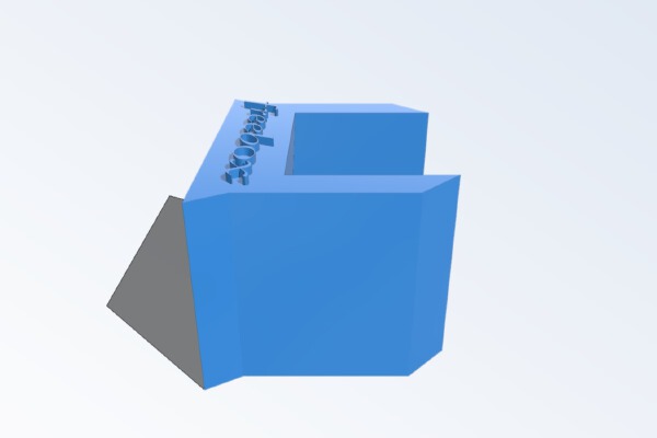 Support vertical FREEBOX révolution, serveur (Fix) | 3d print model