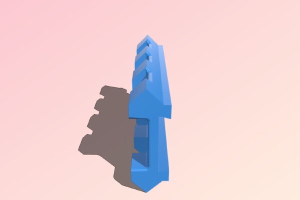 Baikal MP-651K 11mm Dovetail to 22mm Picatinny adapter | 3d print model