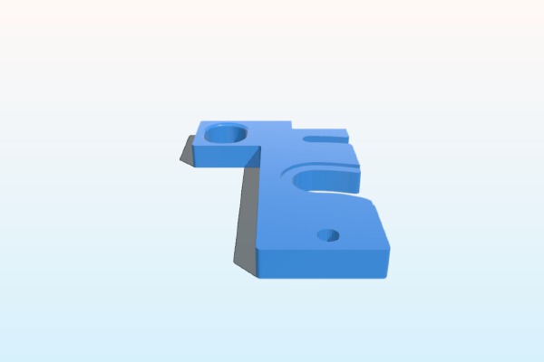 ROBO3D R1+Plus Quick Release Plate - E3D v6 Hotend (slight mod) | 3d print model