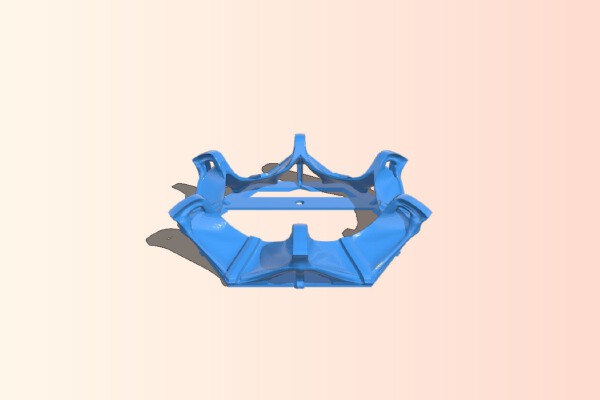 Gothic Lantern Base with Brackets | 3d print model