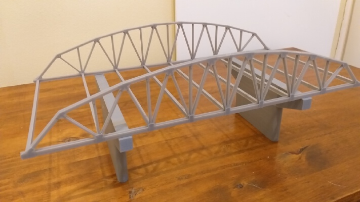 1:32 scale slot car truss bridge V-1 | 3d print model