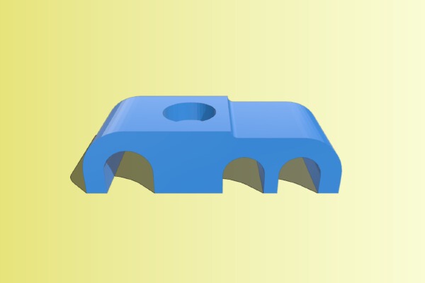 Cable guide for PWR, Network and thin cable | 3d print model