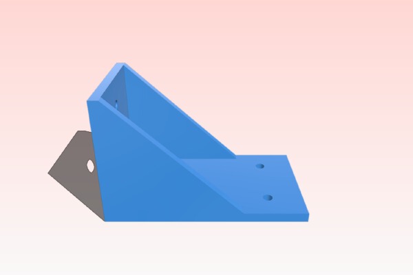 My Customized Simple Motor Bracket | 3d print model