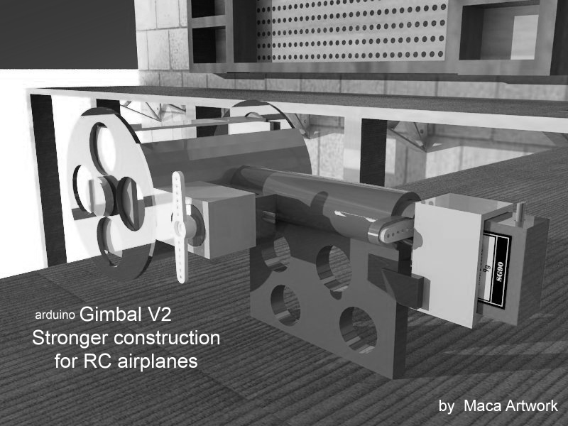 Arduino gimbal 2axis for RC airplane ver.2 ...