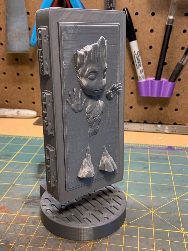 Baby Groot in Carbonite