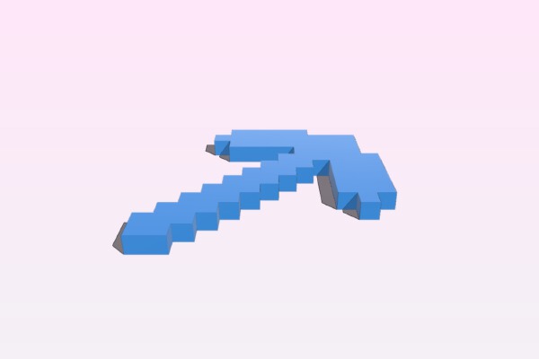 Minecraft Pickaxe | 3d print model
