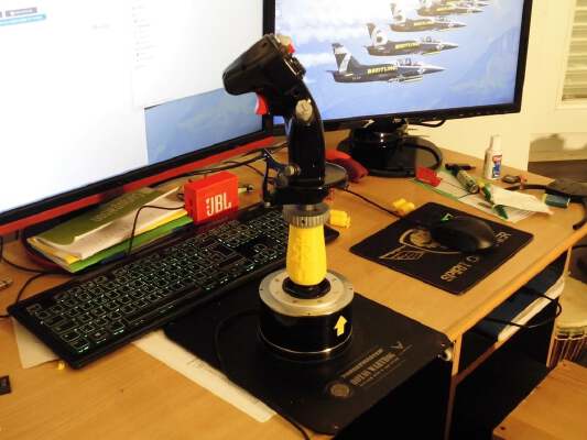 Extension 360° pour joystick WarThog, avec logo -IRRE- | 3d print model