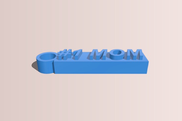 Mother's Day Keycharm | 3d print model