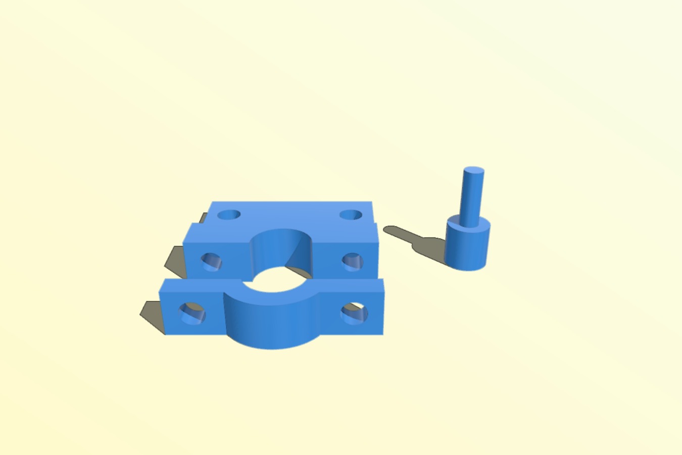 Prusa i3 Z axis mount for optical endstop