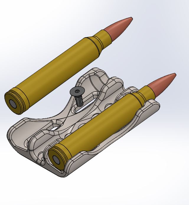.300 Win Mag extra cartridge holder (2 shells)