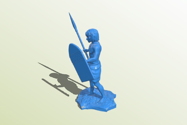 Aboriginal warrior man | 3d print model