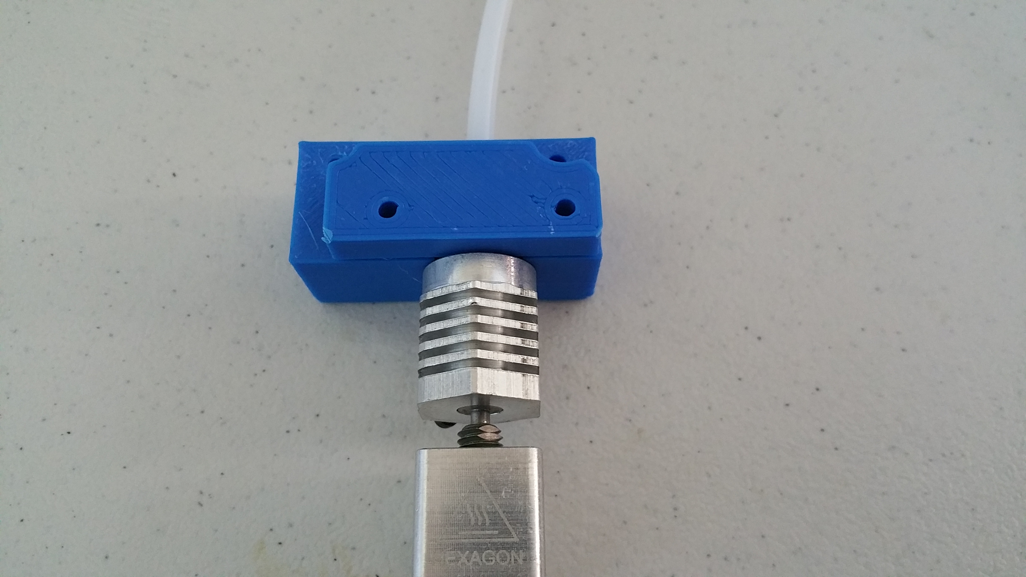 Hexagon Mount for direct drive extruder included with Folgertech Prusa I3 kit