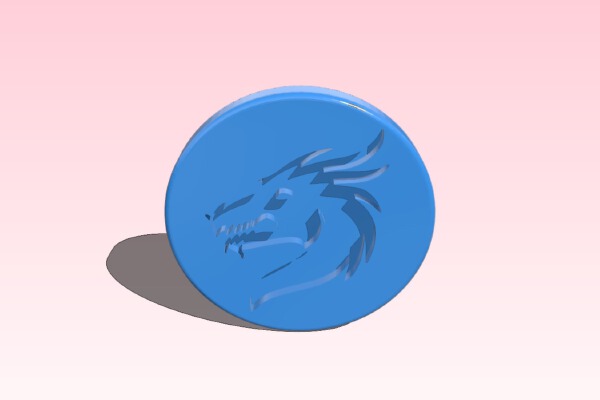 Fidget Dragon Center Cap | 3d print model