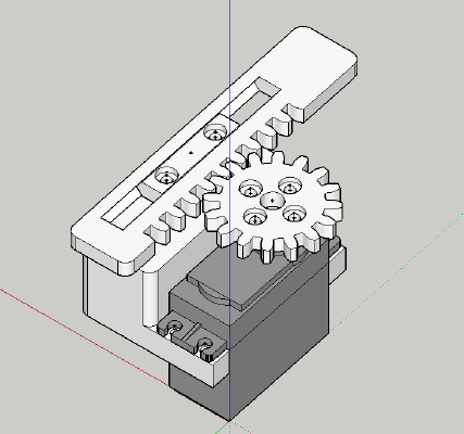 servo Slider Demo (MG995) | 3d print model