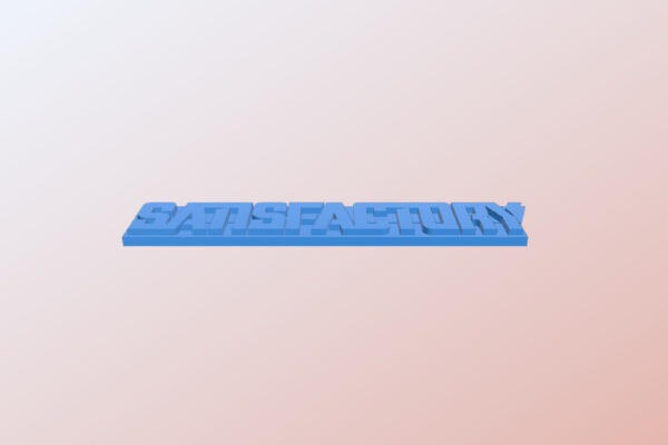 Satisfactory Logo | 3d print model