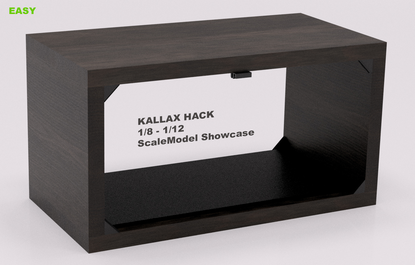 KALLAX - HACK : ShowCase ScaleModel 1:8 - 1:12