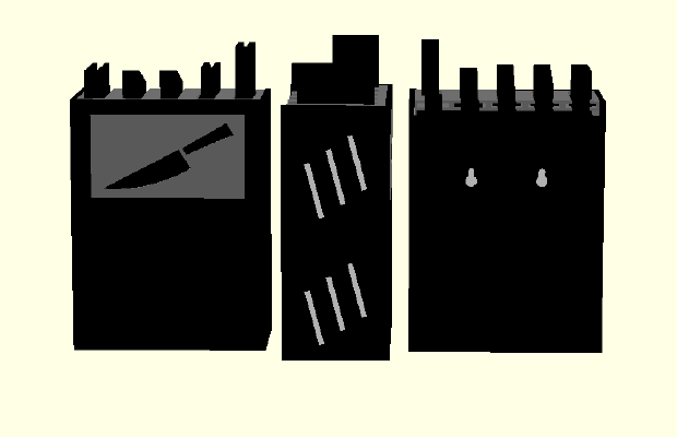 Knife Box - modular | 3d print model