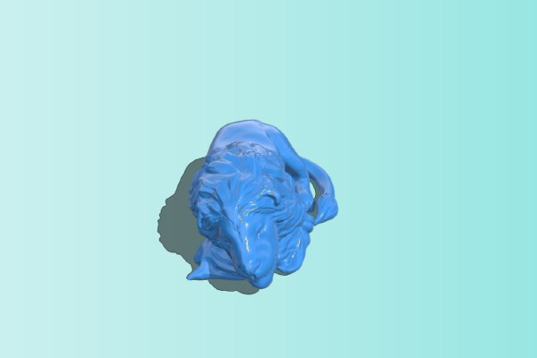 Sleeping Lion (fixed) | 3d print model