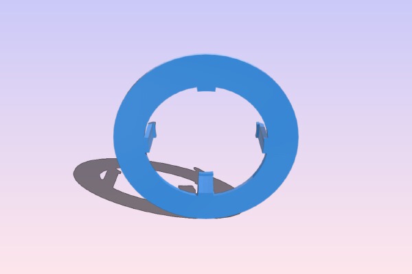 Ethernet Cable grommet | 3d print model