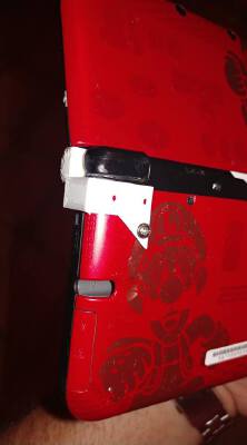 3DS XL Hinge with Rear Support | 3d print model