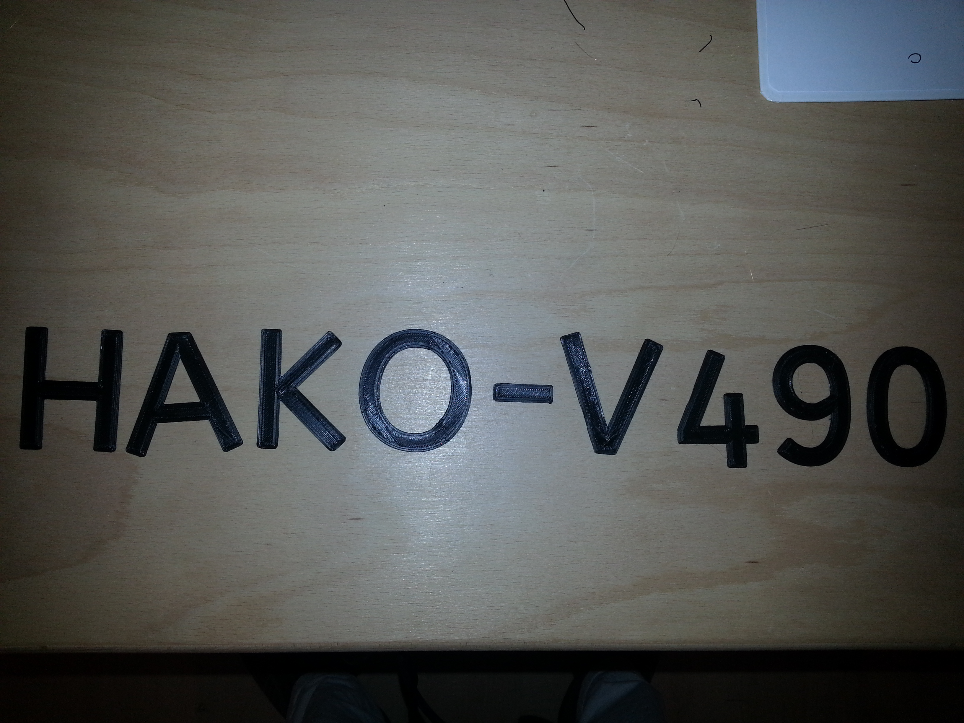 HAKO - V490 lettering