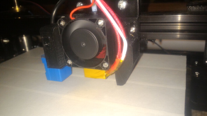 Tronxy X3A fan shroud with sensor mount | 3d print model