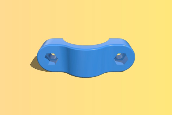 iBike mount - bottom clamp | 3d print model