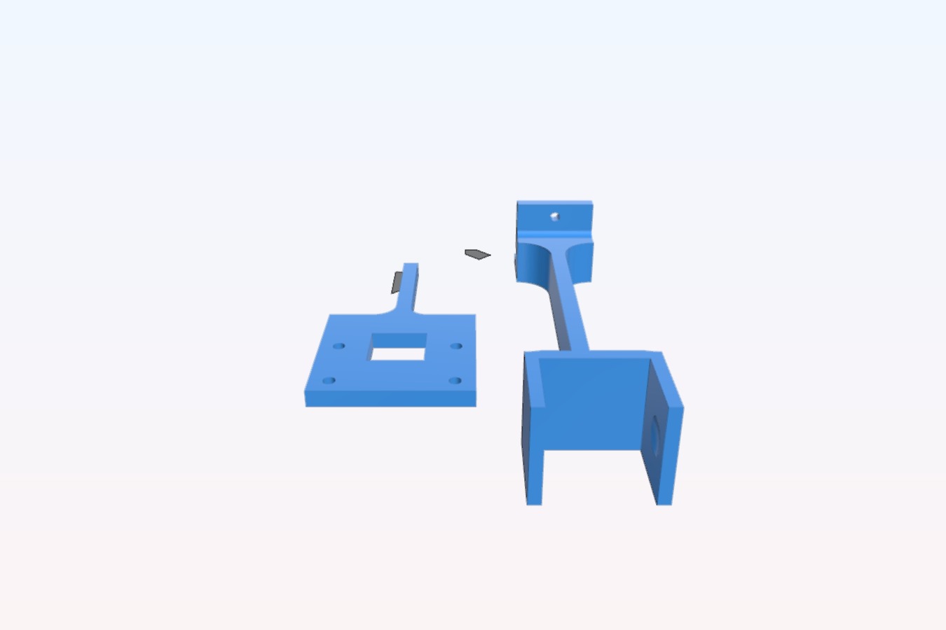 Cam mount for Raspberry Pi Files to download and to 3D print for free