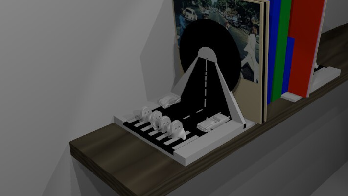 Gost Book LP Stand GhostlyVinyl | 3d print model