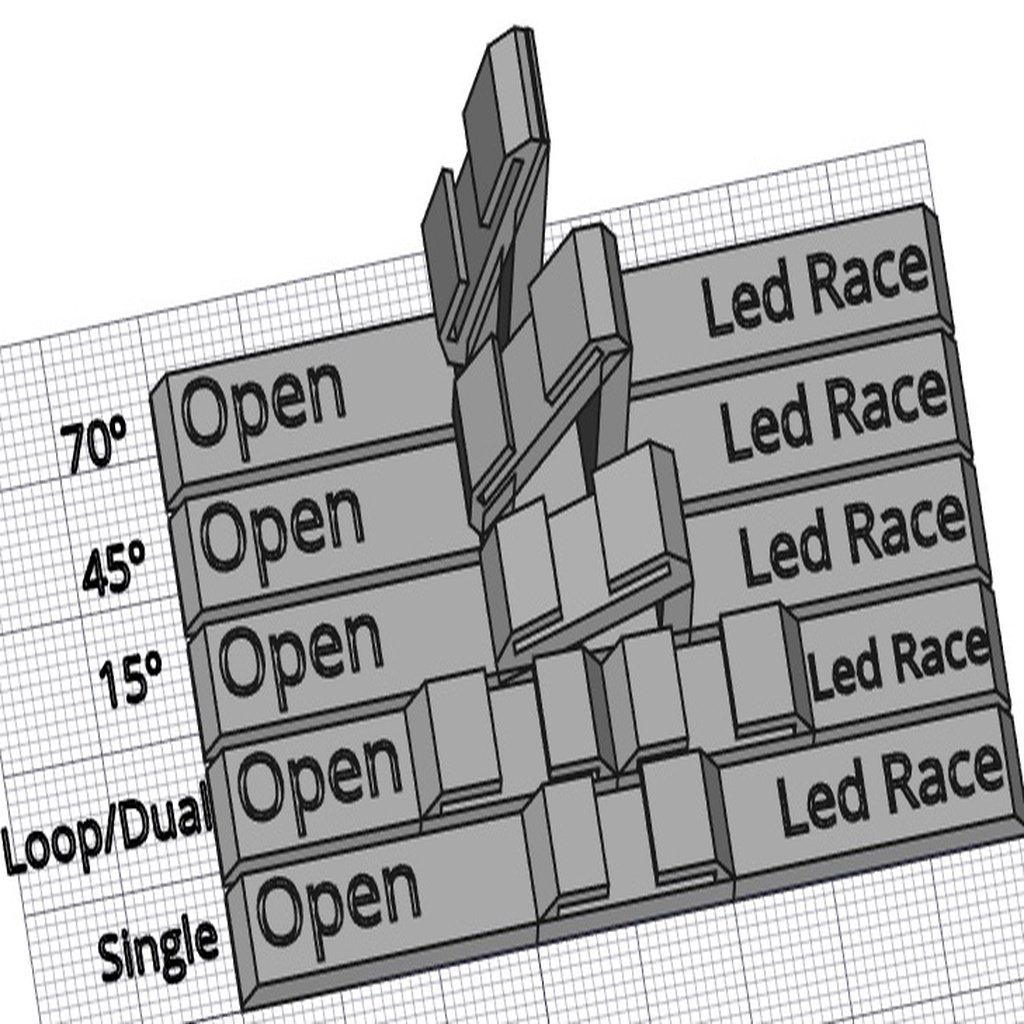 Minimalist suports for Open Led Race