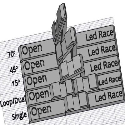 Minimalist suports for Open Led Race | 3d print model