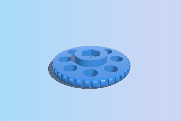 Anycubic i3 Mega Lockable Heatbed Knob | 3d print model
