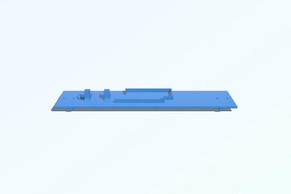 HO Flat car for IoTT PurpleHat upright installation | 3d print model
