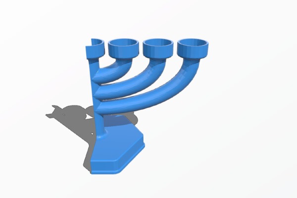 Menorah for tea candles | 3d print model