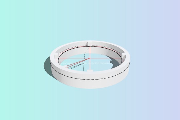 35mm Camera Lens Mount (Minolta) | 3d print model