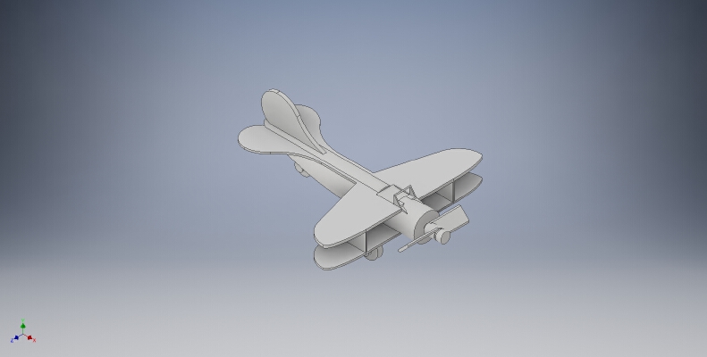 3 bi-planes | 3d print model