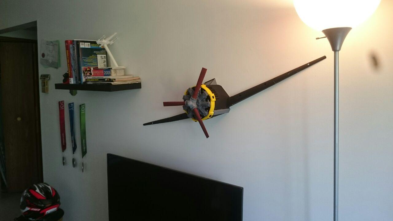 old airplane_radial engine wall decoration