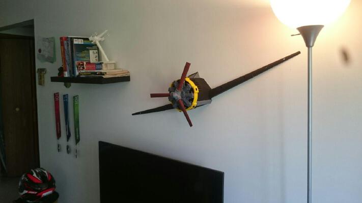 old airplane_radial engine wall decoration | 3d print model