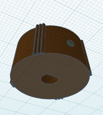 Radio Knob (tube floor model) w_ Setscrew Hole | 3d print model