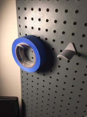 Peg Board Tape Holder | 3d print model