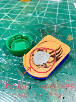 Bottle Cap Paint Palette Holder | 3d print model