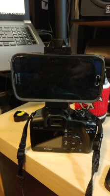 Hotshoe Adjustable Cellphone Mount | 3d print model