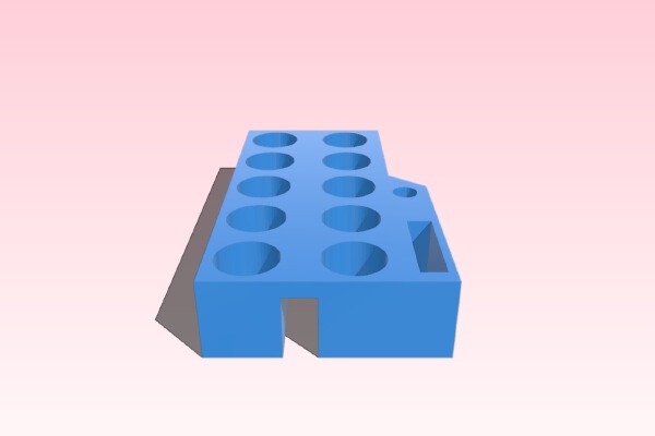 E3D Nozzle Holder for K8400 Velleman Vertex | 3d print model