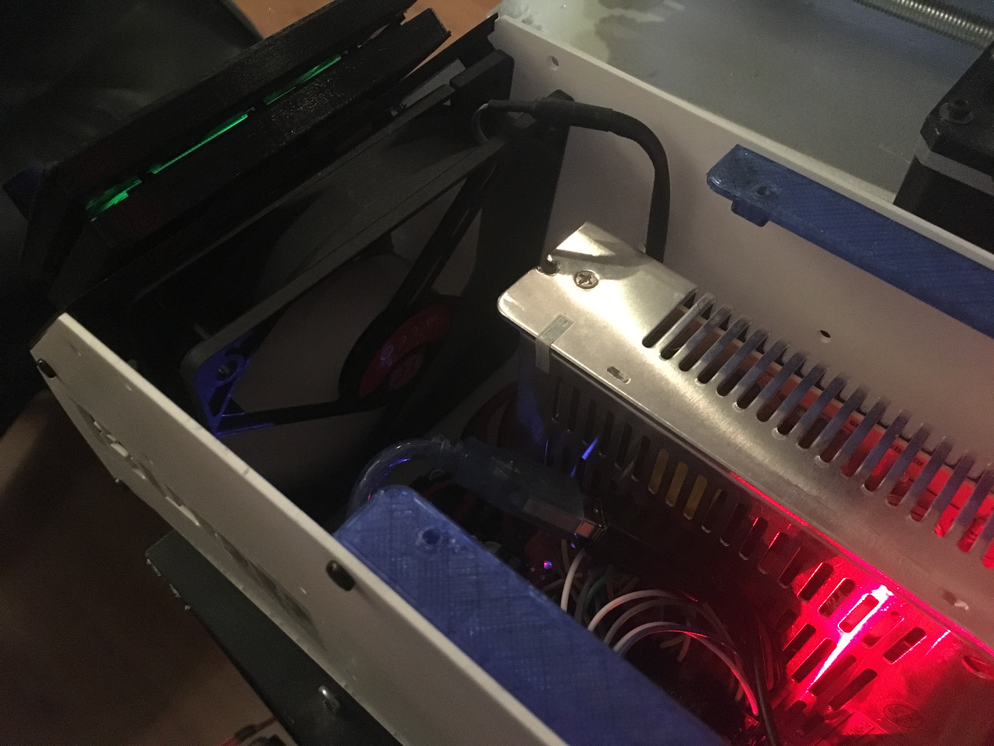 3D Printer Electronics Enclosure (Pi, MOSFET, PSU, RAMPS, Relay)