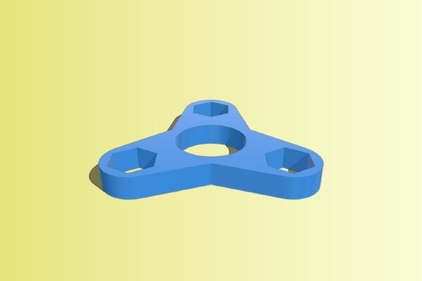 Customizable Fidget Spinner - Nuts, Coins or Bearings as Satellite | 3d print model