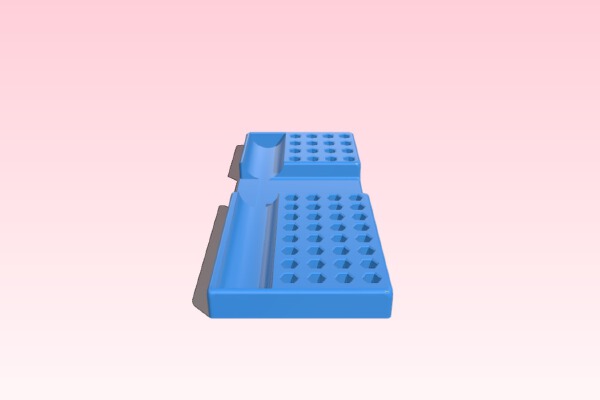 Holder for ES121 electric screwdriver and 48 bits | 3d print model