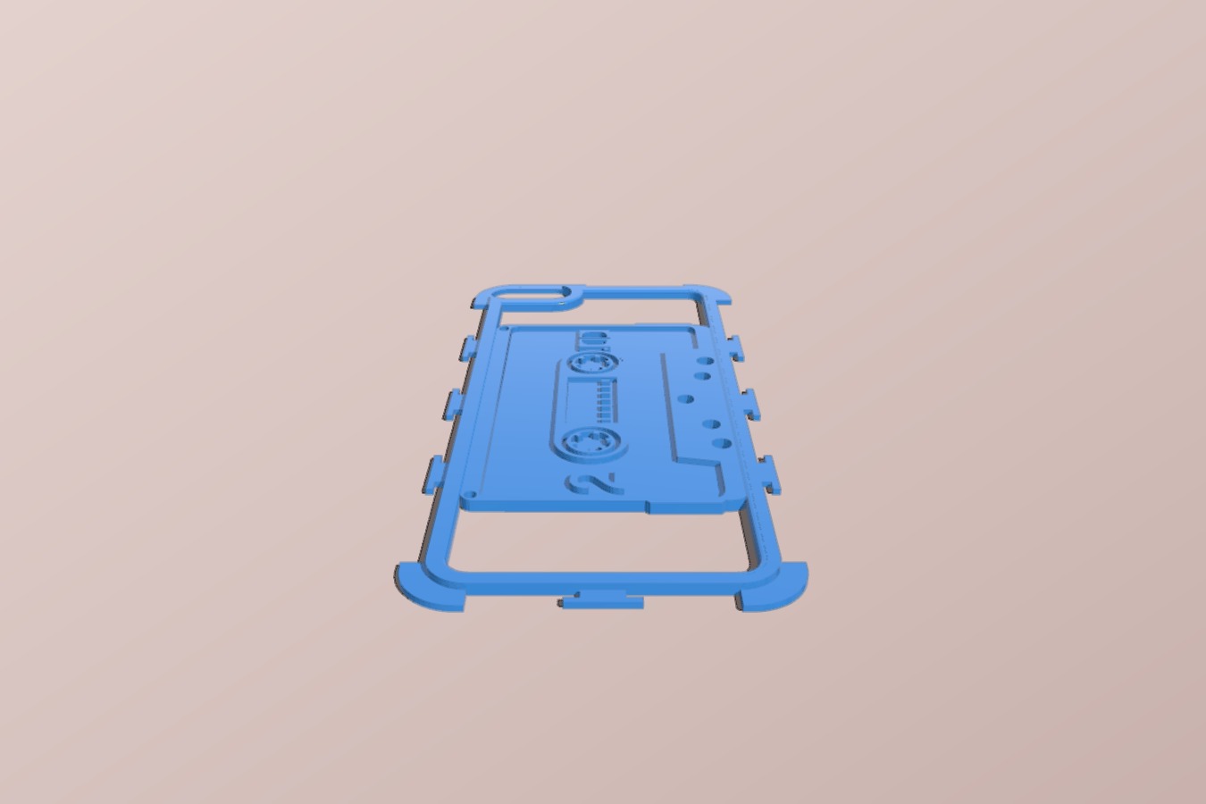 Cassette tapes I-phone plate